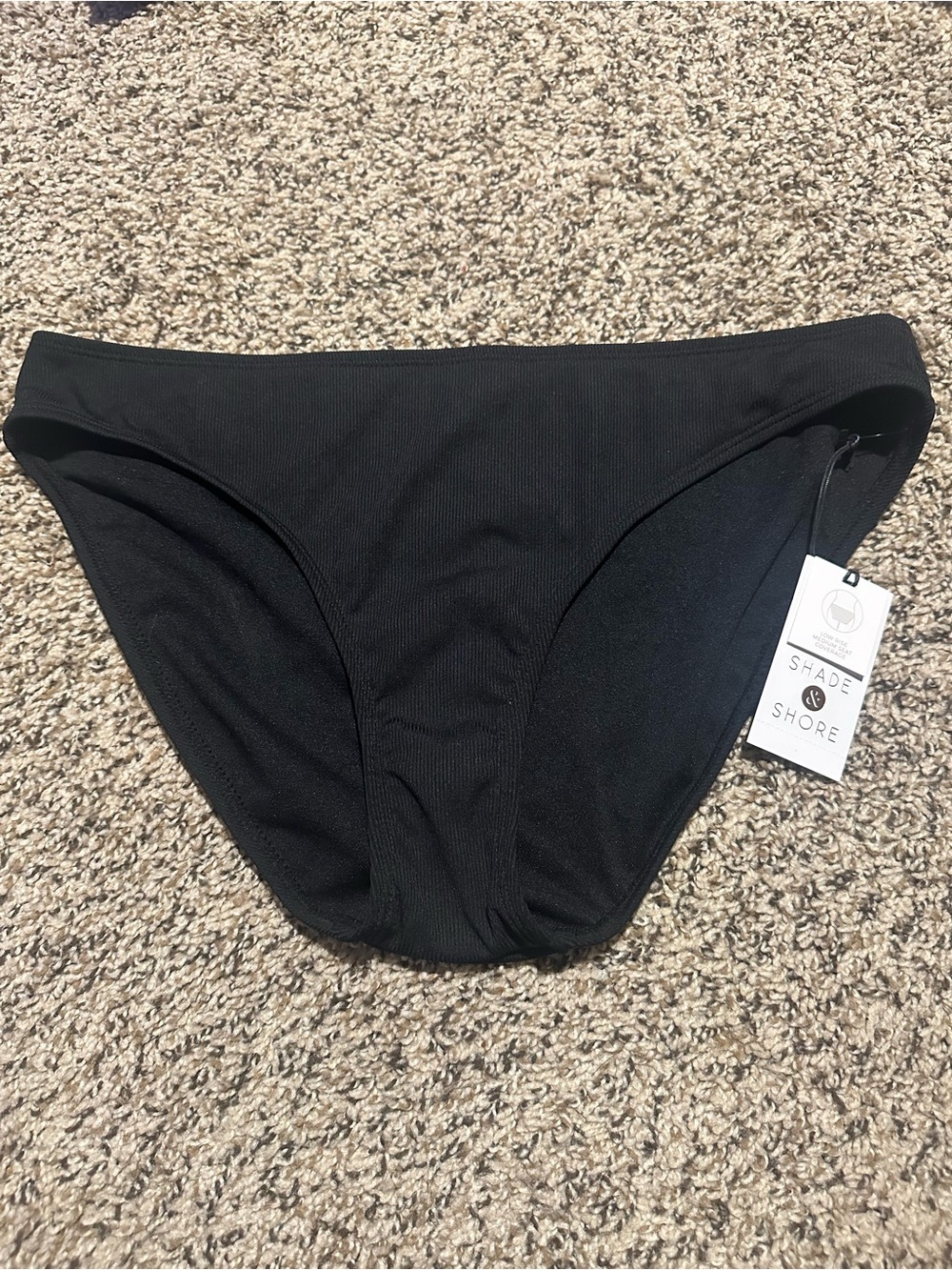 Shade & Shore Black Classic Bikini Bottom